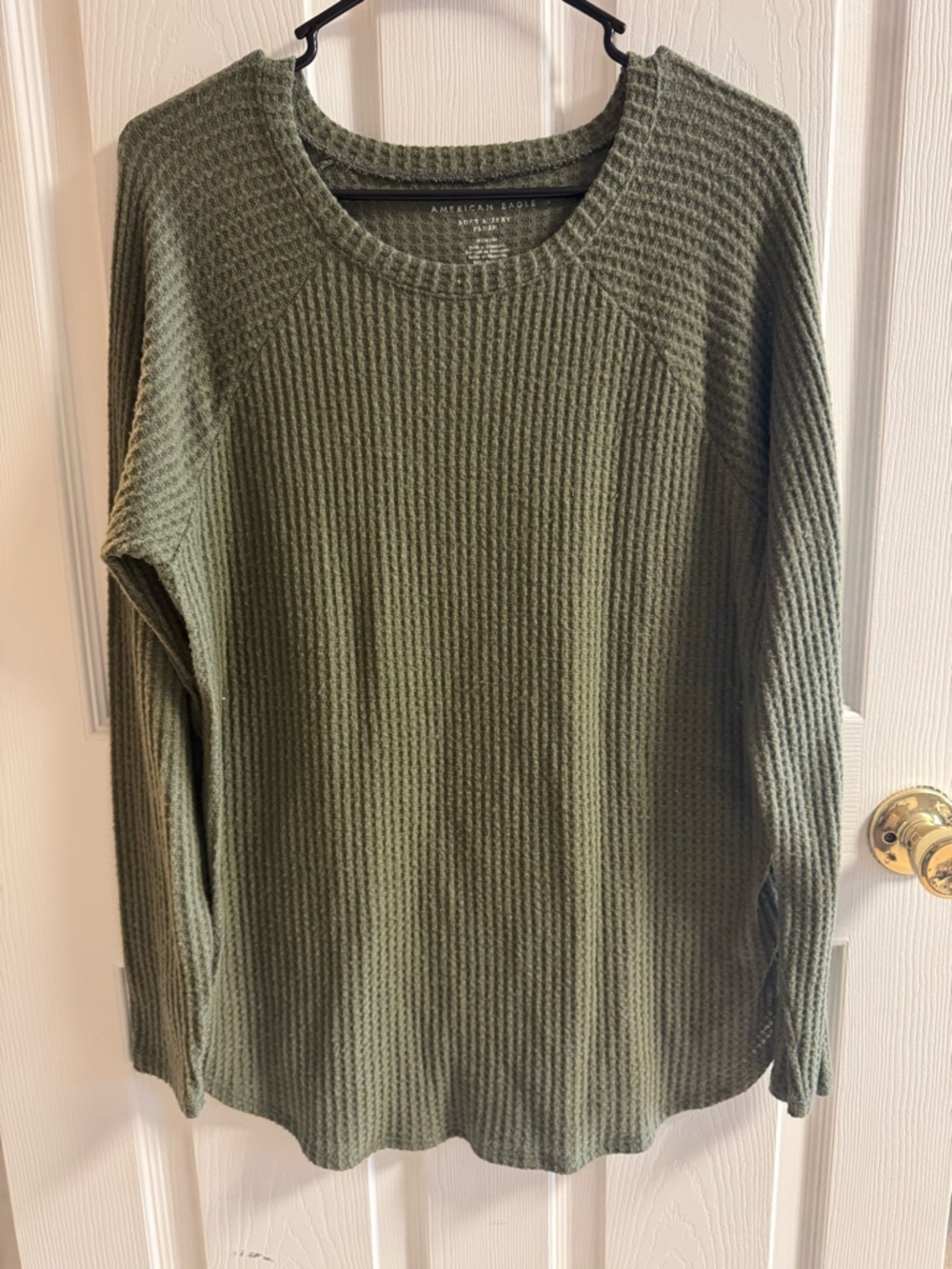 American Eagle Waffle Knit Sweater